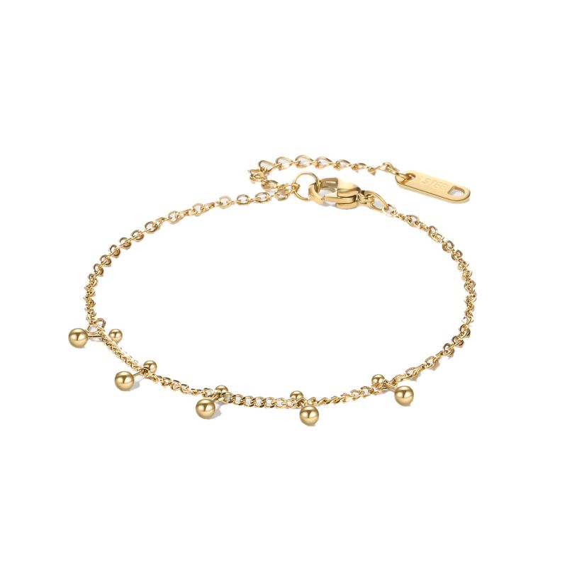 Jewelry Set Simple Thin Bracelet Multi Layer Stacking K Gold French Stainless Steel Bracelet Female_voghion.com