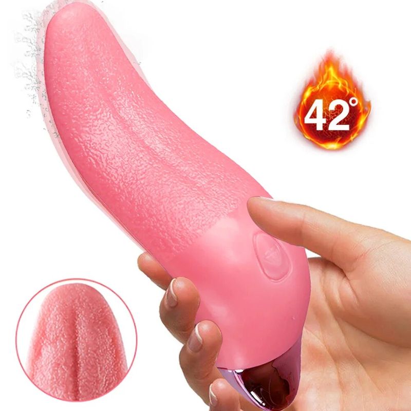 2023 gorące lizanie miękki język wibrator Dildo dla kobiet G spot stymulator łechtaczki zabawki erotyczne dla par akumulator_voghion.com