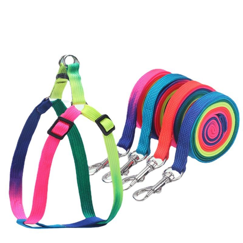 Cat And Nylon Colorful Harness Dog Pet Leash_voghion.com
