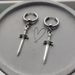 Earrings Gothic punk dagger earrings Men's earrings_voghion.com