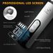 3-Speed LED Dual Light Pet Grinder LCD Screen High Power Electric Clipper Cat Dog Rechargeable Nail Trimmer_voghion.com