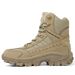 Tactical Outdoor Boots For Men - Lightweight Hiking Shoes With Anti-Slip Sole, Breathable & Durable For Running, Trekking ( Sand/Brown/Green)_voghion.com