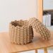 Cestino portaoggetti in corda di cotone - Organizer minimalista per scrivania, comodino e ingresso (intrecciato a mano, multiuso, compatto ed elegante)_voghion.com