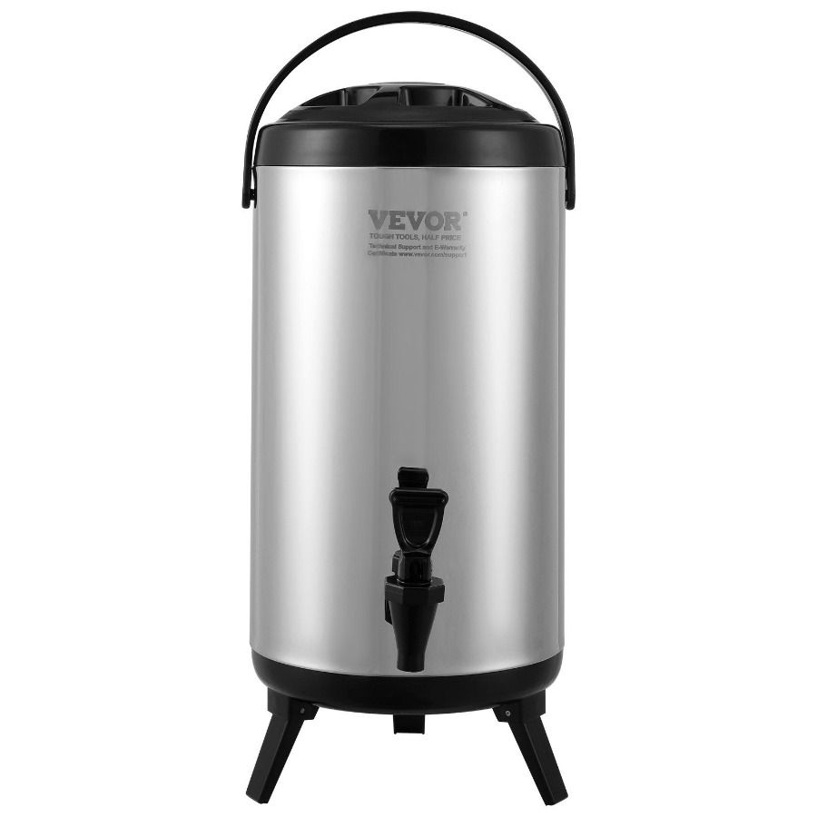 Distributore di bevande fredde isolate con acciaio termico da 1 litro e 1 gallone in acciaio inossidabile, distributore di bevande calde da 2,4 litri e 9,2 litri_voghion.com