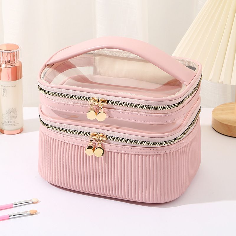 Sacs pour femmes, nouveau sac de voyage pour cosmétiques, classification multicouche, sac de rangement de produits de toilette étanche multifonctionnel de grande valeur_voghion.com