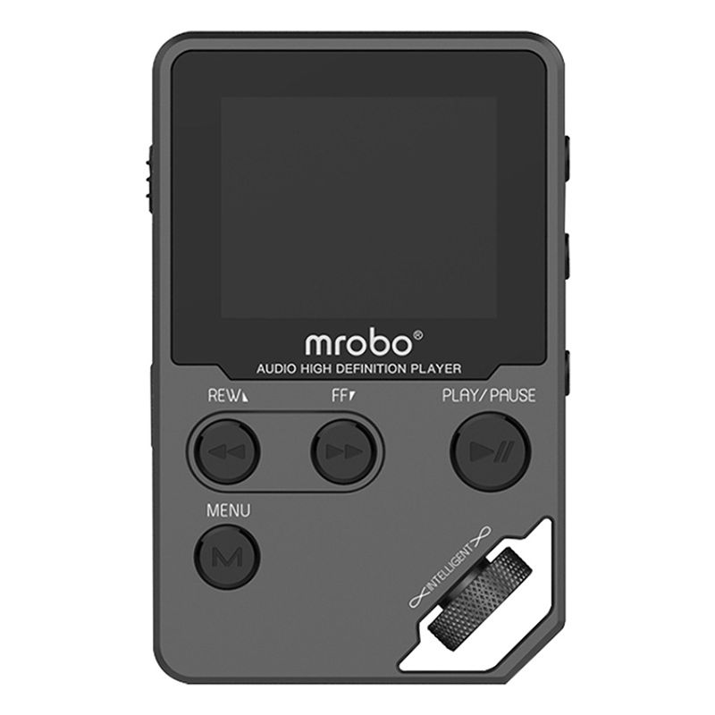 1,8palcový HIFI MP3 přehrávač, kovový, vysoce kvalitní zvuk, bezeztrátový hudební přehrávač pro základní použití, podpora TF karet / FM / elektronických knih, velikost paměti: 8 GB (šedá)_voghion.com