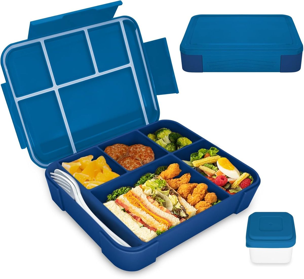 IJIAMY Lunchbox für Kinder mit Fächern, auslaufsicher, Bento-Box für Jungen und Mädchen, perfekt für Schule, Kindergarten, Picknick_voghion.com