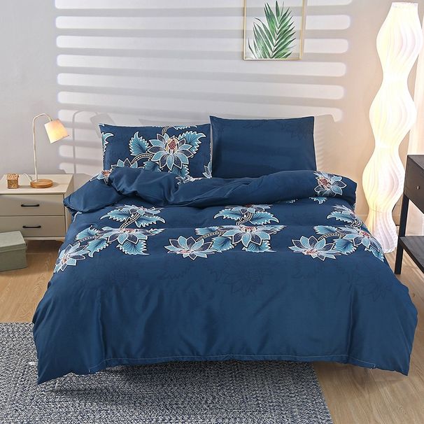 Luxuriöses, bedrucktes Bettbezug-Set aus gebürsteter Baumwolle – weiche Bettwäsche in Full-/Queen-/Kingsize-Größe für Zuhause und Studentenwohnheime_voghion.com