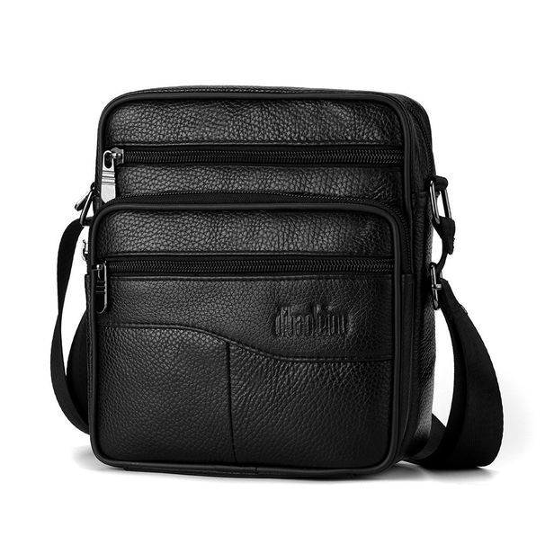 2024 Men's temperament business bag, large capacity cowhide bag, genuine leather shoulder bag, men's vertical men's bag, high-end crossbody bag_voghion.com