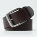 Hochwertiger Gürtel aus echtem Leder für Herren-Businesshosen, Nadelschnalle, handgefertigter, lässiger, einfacher und abgenutzter Gürtel_voghion.com