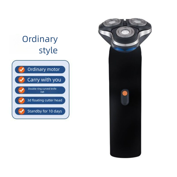 Driekoppig elektrisch scheerapparaat, draagbaar scheerapparaat voor mannen, baardtrimmer, cadeau voor mannen_voghion.com