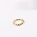 Damenschmuck, 18 Karat vergoldeter Twist-Knot-Ring, minimalistischer stapelbarer Ring für den täglichen Gebrauch, Größen 6–8_voghion.com