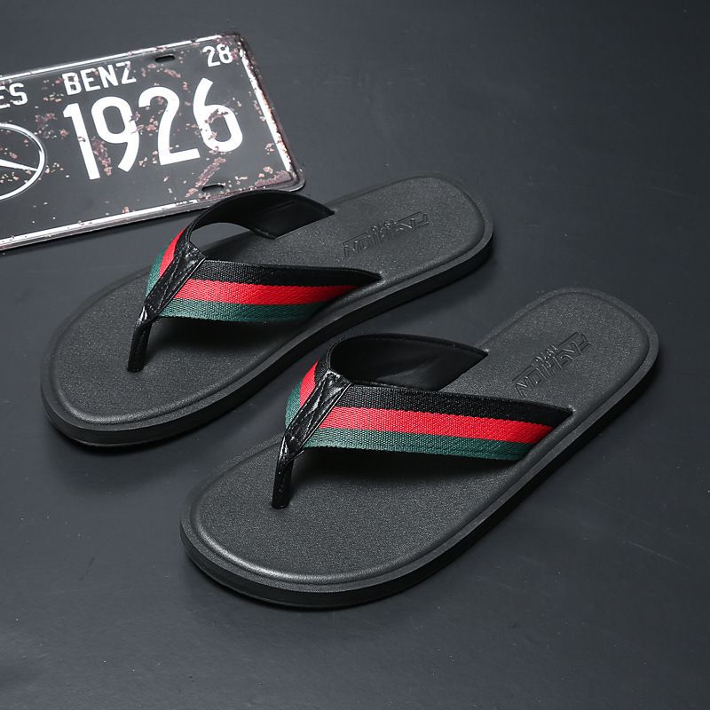 Herren-Flip-Flops 2024 für den Sommer, rutschfeste, weiche Sohle, verschleißfeste Hausschuhe, modische Strand-Flip-Flops_voghion.com