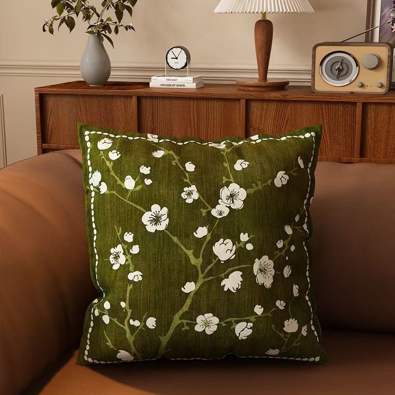 Funda de cojín para respaldo de sofá Melard de doble cara estilo vintage_voghion.com