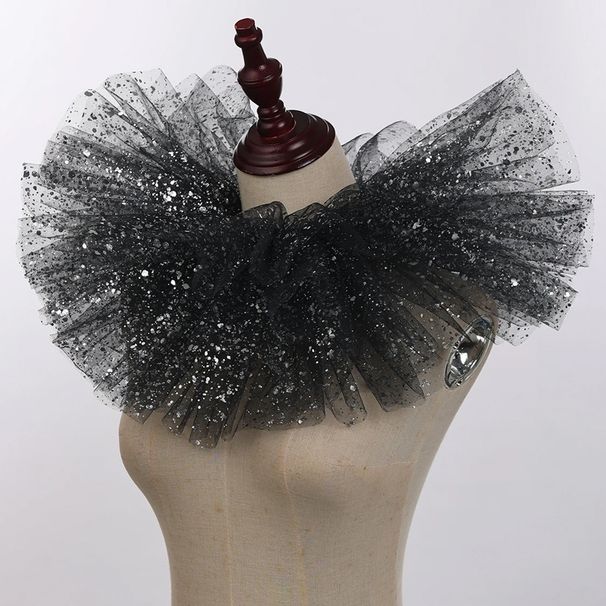 Clown die met hot stamping speelt, pluizig, kraag, meerdere plooien, afneembare vampieroutfit_voghion.com