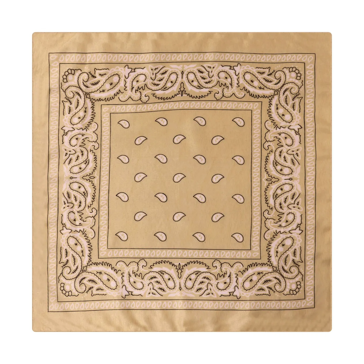 polyester paisley cashew flower square scarf hip hop outdoor cycling spot wholesale bandana headscarf_voghion.com
