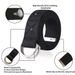 Tela CALDA per uomo Cinture Web con anello a D da 1,5 "con cintura in tessuto militare con fibbia in nastro nero_voghion.com