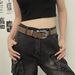 American Style Embossed Wide For Women, Versatile Jeans Belt With High-End Feel, Niche Personality Waist Chain_voghion.com