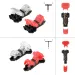 20Pcs I/T Shape 1/2 Pin Wire Connector Red Clear Quick Splice Electrical Cable Crimp Terminals For Wires Wiring 18-22AWG_voghion.com