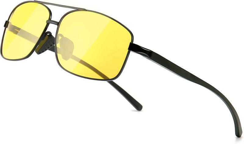 Sungait Ultra-light Rectangular Polarised Sunglasses For People Protection UV400_voghion.com