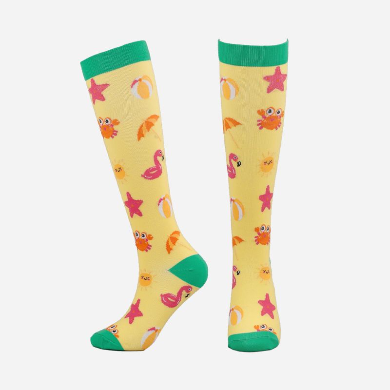 New cartoon animal and plant pressure socks leisure sports calf socks elastic leg protection compression socks_voghion.com