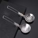 304 Stainless Steel Camping Utensil Set Foldable Cooking Kit Includes Spatula Spoon More Compact Lightweight For Picnics Hiking Outdoor Cooking_voghion.com