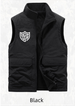 Velvet Vest, Men's Stand Up Collar, Casual, Thick Fleece, Shake Grain Fleece Workwear, Versatile, Plus Size Vest, Double-sided Wear_voghion.com