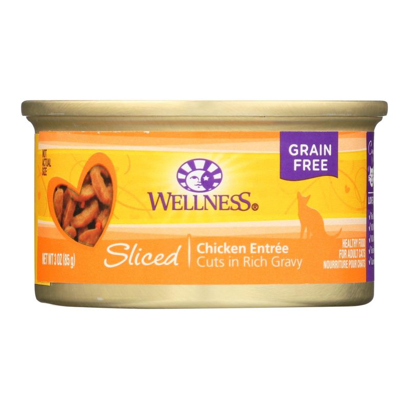 Wellness Pet Products Cat Food - Chicken Entr?e - Case Of 24 - 3 Oz._voghion.com