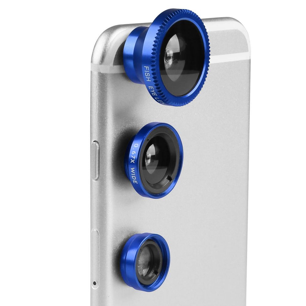 Phone Camera Lens Kit Magnetic 180°Fisheye Lens 0.67xWide Angle 10X Macro Lens For IPhone X /8/7/6s Samsung Galaxy S10/S9_voghion.com