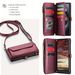 Wireless Charging, Blocked Card Slot, Flip-Open PU Leather Protective Case - Compatible with 12/13/14/15 Plus Pro Max, Stylish Shoulder Bag Design_voghion.com