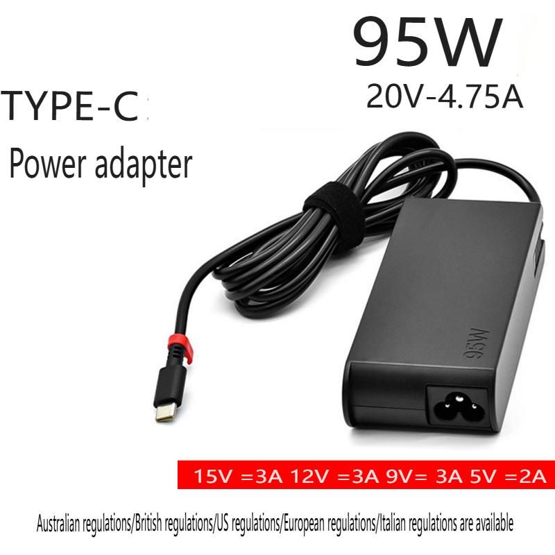 95 W Universal-USB-C-PD-Schnellladegerät für Laptops – 20 V 4,75 A Netzteil, geeignet für Lenovo/ASUS/HP/Dell und andere Laptops_voghion.com