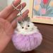 Niedliche umweltfreundliche Plüsch realistische Katze Tier Figur Schlüsselanhänger Rucksack Anhänger Geschenk_voghion.com