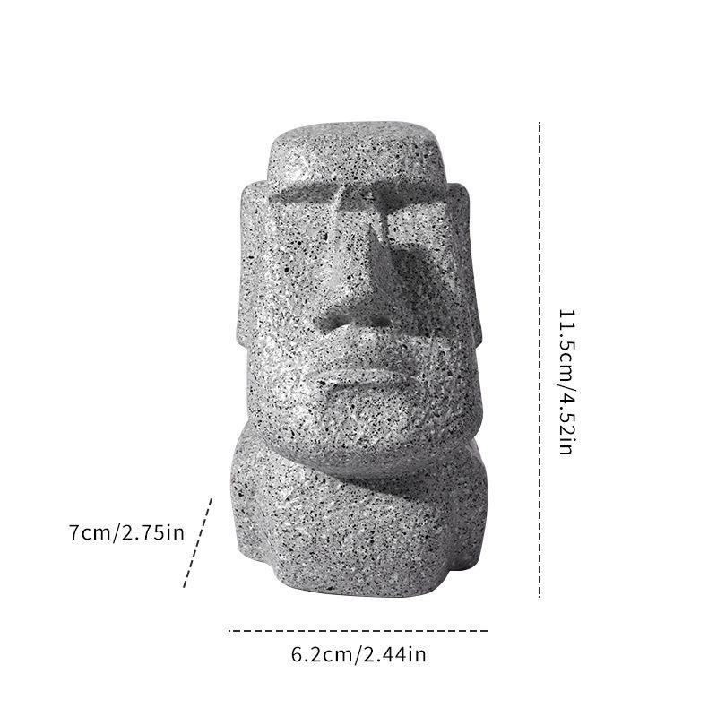 Stone Statue Quirky Glasses Student Office Decoration Display Stand Creative Lazy Desktop Storage Ornament_voghion.com
