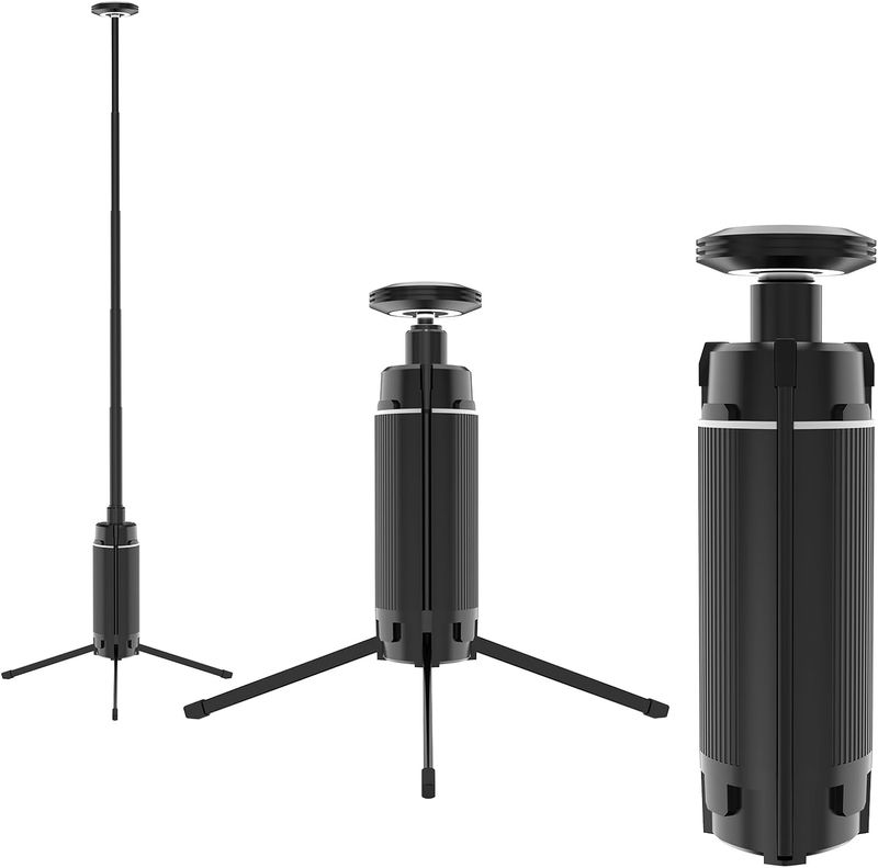 Wiederaufladbare Campinglaterne mit ausziehbarem Lichtstativ, Zeltlichter mit 3 Beleuchtungsmodi und 12000-mAh-Batterien, wasserdichte tragbare Laternen für den Außenbereich_voghion.com