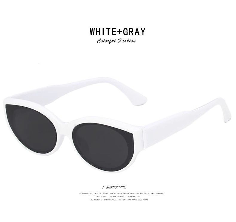 LazyZoom Kedi Gözü GM Güneş Gözlüğü Kadın Şık Jennie Aynı Kare Yuvarlak İnce Görünümlü Küçük Yüz Güneş Gözlükleri Kore Avrupa ve_voghion.com