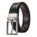 Paul Rotating Pin Buckle Men's Versatile Cowhide Business Formal Slimming Genuine Leather Reversible Belt_voghion.com