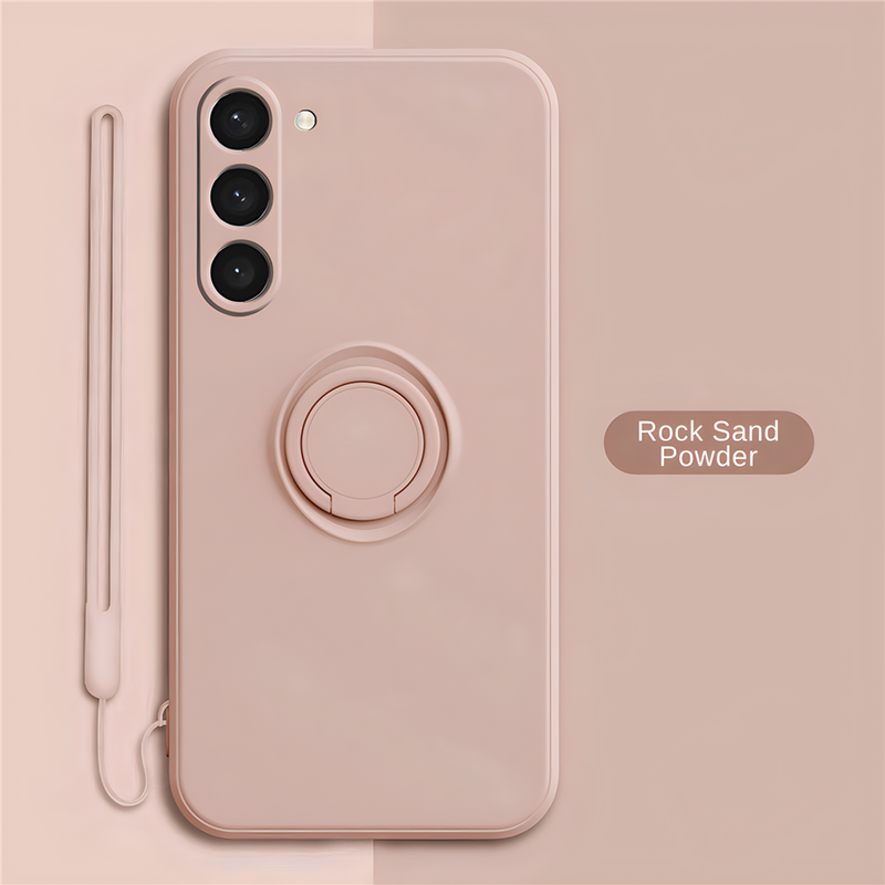 Vloeibare Siliconen Magnetische Telefoon Case Voor Samsung A55 A35 A54 A34 A25 A15 A24 A14 A73 A53 A33 A23 a13 A72 A52S Ring Houder_voghion.com