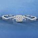 Three-Piece Set Simple Elegant Square Zircon Stacking Style Rings For Women Exquisite Jewelry Wedding Gift_voghion.com