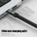 Portable Keychain USB Charger 240W 5A Fast Charging Cable Type C Short Charging Cable For Phone Book Android_voghion.com
