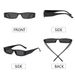 New Arrivals Square Eyewear Women's Fashion UV400 Retro Sun Glasses Rectangle Small Frame Narrow Sunglasses_voghion.com