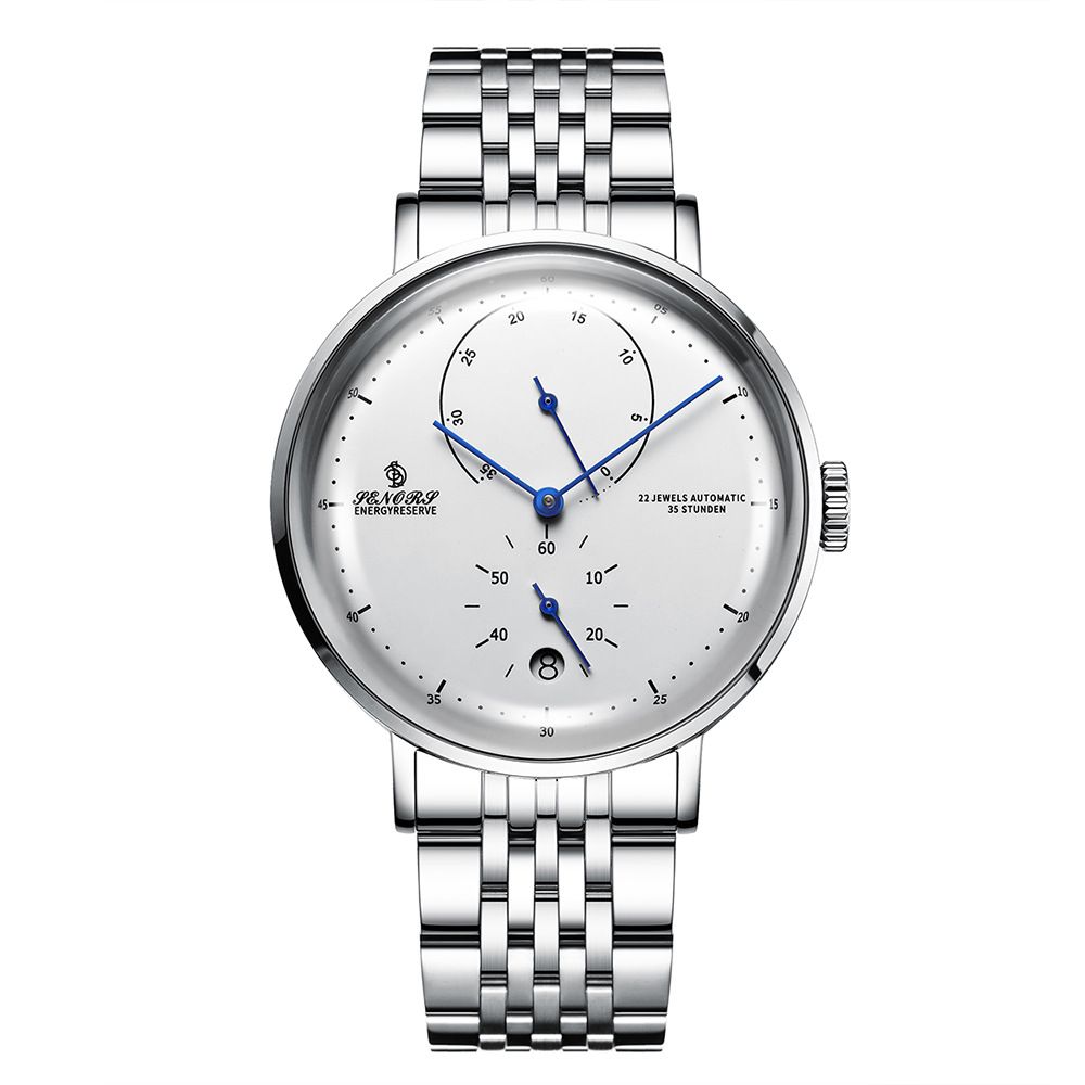 SENORS Herrenuhr mit gebogenem Glas, Business-Mode, vollautomatische mechanische Uhr SN082_voghion.com