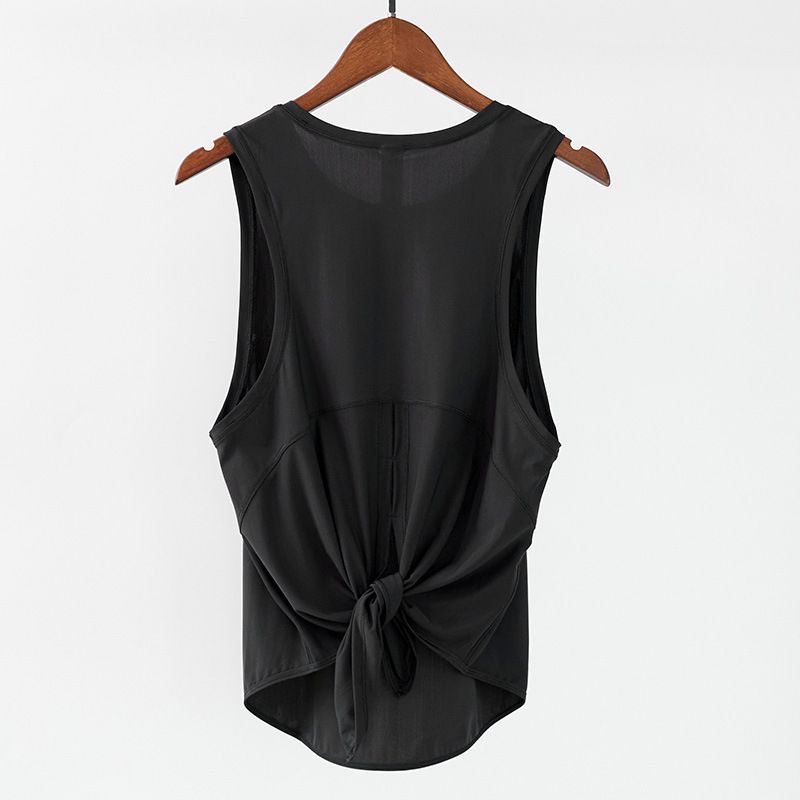 Summer Patchwork Mesh Cover-Up For Women, Loose Quick-Dry Sports Vest, Breathable Slimming Short Sleeve T-Shirt, Yoga_voghion.com
