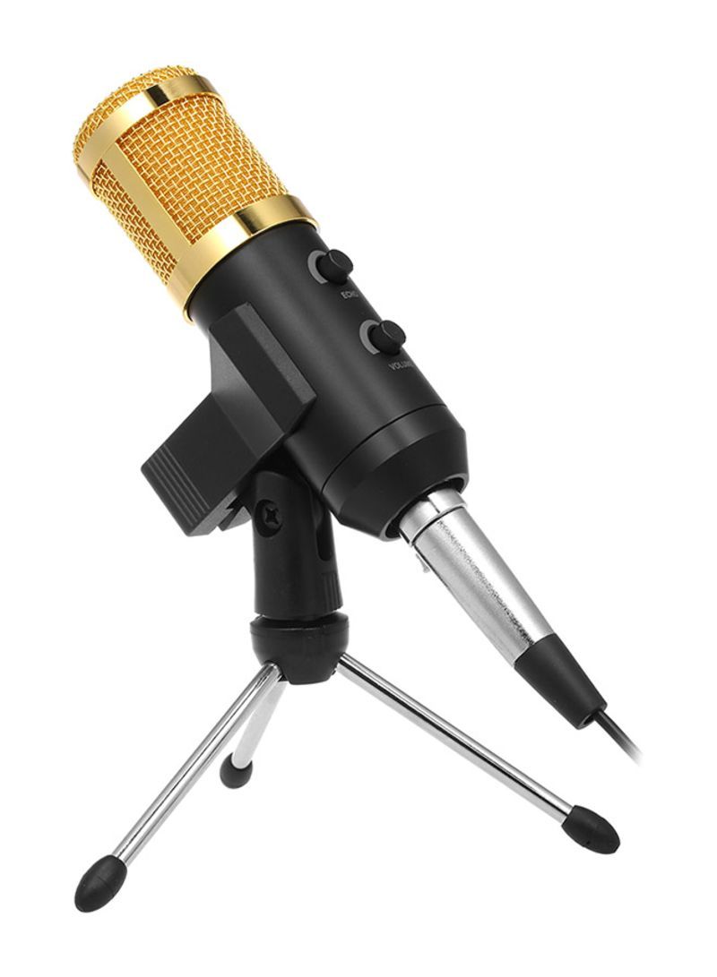 USB kondenzátor mikrofon arany-fekete MK-F600TL_voghion.com