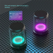 Mini Desktop Kleine Drahtlose Computer Bluetooth Home Bunte Atmosphäre Licht Transparent Lautsprecher Tragbare Magnetische Hohe_voghion.com