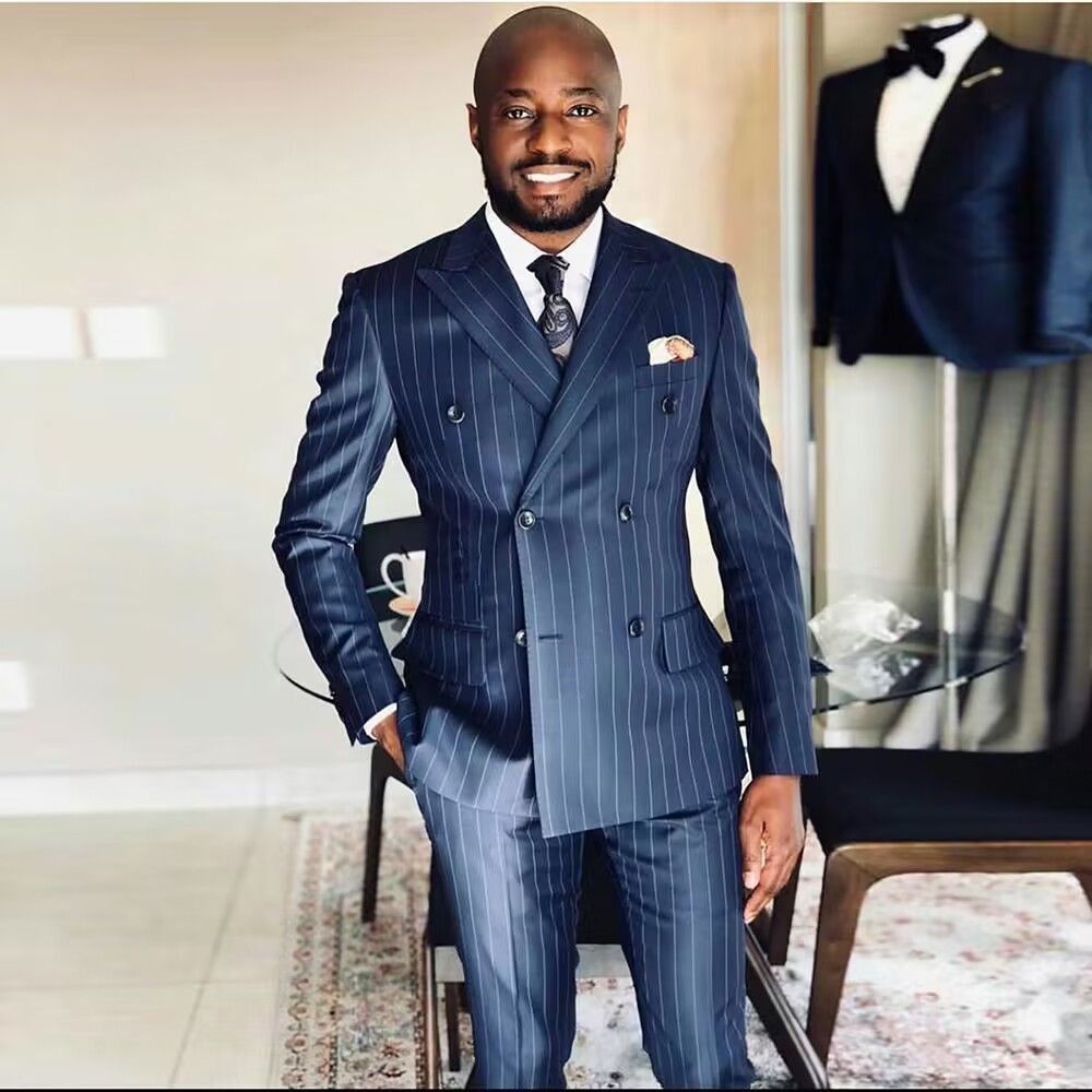 Herrenbekleidung Anzug Männer Zweiteiler Bräutigam Trauzeuge Hochzeitsbankett Große Größe Anzug Männer_voghion.com