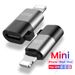 C-tüüpi USB-8-kontaktiline OTG-adapter iPhone'i 13 12 11 Pro Max XR 2A jaoks kiirlaadimise andmekaabli muundur kõrvaklapi U-ketta laadimiseks_voghion.com