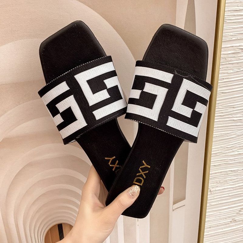 Foreign Trade Large Size 35-42 slippers women&#39;s Outerwear 2023 new summer flip flops flat bottom foreign trade wholesale beach shoes_voghion.com