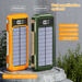 200000 MAh Solar Power Bank 4in1 Built-in Cable Intelligent Digital Display Powerbank Portable External Battery For_voghion.com