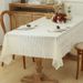 Bohemian Lace Tablecloth With Floral Embroidery - Elegant Cover For Coffee Table, TV Stand, Dining & Side Tables_voghion.com