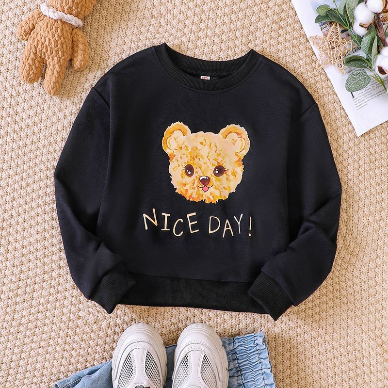 EW Children's Clothing New Product for Girls Autumn and Winter Round Neck Printed Hoodie DSY194-C_voghion.com